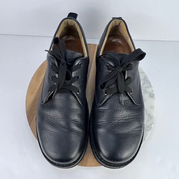 EUC Samuel Hubbard 'Free' Black Leather Shoe Oxford Lace-Up Plain Toe Vibram 10 - Picture 7 of 10